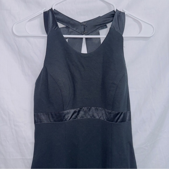 Cache Y2K Black Sleeveless A-line Midi Dress size 4 - Picture 3 of 5